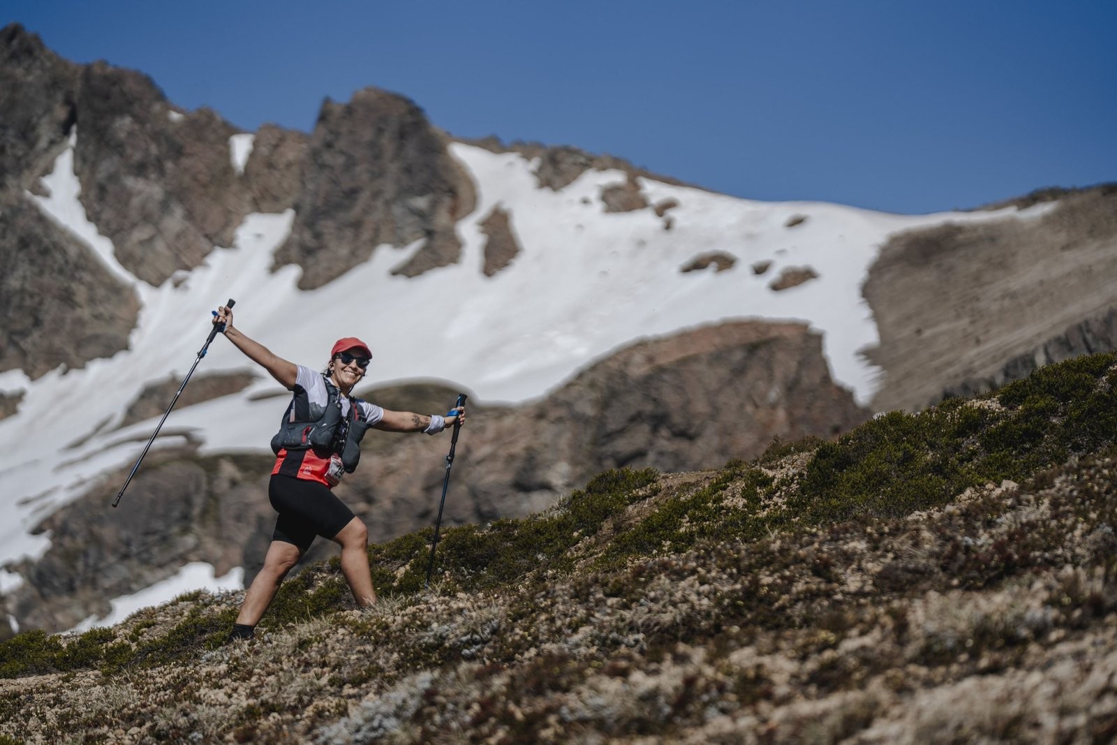 Corredores de Calvario Race en un paisaje de montaña